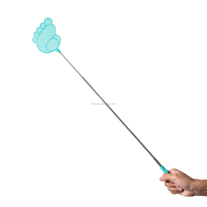 Raquette télescopique extensible anti-mouches, 1 pièce, accessoire de Protection pour insectes avec grattoir anti-moustiques intégré - Product Image 4