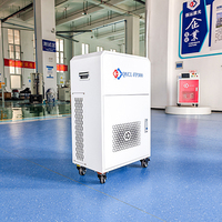 Machine de nettoyage au laser à fibre industrielle 100W 200W 300W, mini portable, pour l'élimination de la rouille sur l'aluminium, le bois, le métal et les moules, haute sécurité