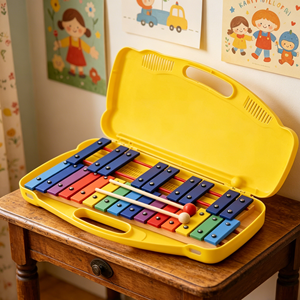 <span class=keywords><strong>Xylophone</strong></span> <span class=keywords><strong>chromatique</strong></span> coloré à 25 notes à vendre avec touches métalliques, accessoires d'instruments de musique, piano pour enfants - Product Image 2