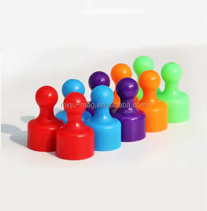 Fridge Whiteboard Colorful Magnetic Pins Plastic Refrigerator Magnetic Thumbtack Office Magnets Strong Push Pin Color Magnet