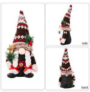 Đồ chơi nhồi bông ông già Noel Gnome Giáng sinh giảm giá, ông già Noel không mặt dành cho trẻ em, đồ chơi may vá & dệt kim, trang trí cửa sổ, đồ trang trí - Product Image 4