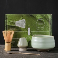 Kit de matcha cérémoniel japonais 4 pièces Outils pour le matcha Brosse à mélanger Bonne qualité