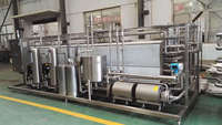 Machine tubulaire de pasteurisation 1000L dans la ligne de production laitière usine de traitement du lait pasteurisateur UHT 2000L pour tempeh