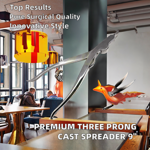 Separador Quirúrgico Manual de Tres Puntas de Acero Inoxidable de 9 Pulgadas de Calidad Premium con Certificación CE y Diseño Único - Product Image 2