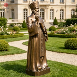 Lebensgroße Bronze-Statue von Matteo <span class=keywords><strong>Ricci</strong></span> im Chinesischen Stil Missionar-Figur Gegossene Bronze-Skulptur für Gartendekoration - Product Image 2