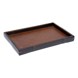 Bamboo Woven Rectangular <b>Tray</b> For Tea Serving And <b>Snacks</b> Anji Origin - Product Image 5