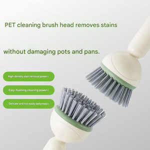 Multifunction Rotating Cleaning <b>Brush</b> Household Kitchen Bathroom <b>Scrub</b> <b>Brush</b> for Floor Tile and Window Cleaning - Product Image 4