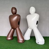 Mannequin de football gonflable 1,95 m en PVC écologique, pliable, durable, mobile, pour entraînement en intérieur/extérieur, pratique des coups francs