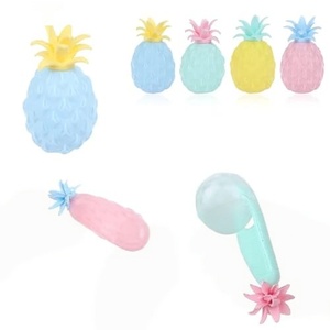Vente en gros usine : Balles anti-stress ananas pour adultes, jouets à presser en forme de fruit, jouets squishy en gel anti-stress, jouets de décompression - Product Image 1
