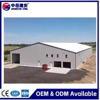 Abri métallique moderne sur mesure avec structure en acier, résistant aux intempéries, pour petit atelier, centre commercial, hôtel et stockage agricole