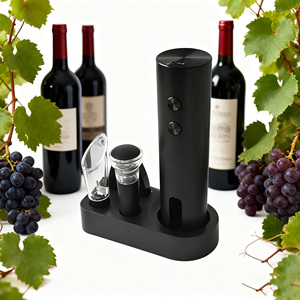 Kit de abridor de vino todo en uno | Sacacorchos eléctrico, cortador de papel de aluminio, bomba de ahorro de vino con sello al vacío y vertedor sin goteo - Product Image 2