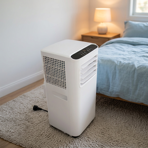 เครื่องปรับอากาศเคลื่อนที่แบบออลอินวัน 8000 BTU สำหรับทำความเย็น พร้อมฟังก์ชั่นลดความชื้นและรีโมทคอนโทรล ดีไซน์พกพาสะดวก ขายส่ง - Product Image 1