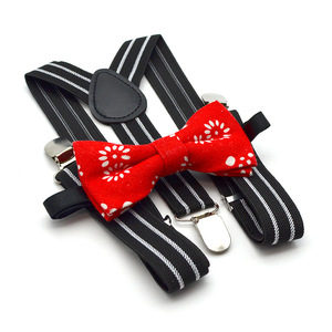 Venta al por mayor elástico bebé niños niñas raya <span class=keywords><strong>tirantes</strong></span> <span class=keywords><strong>pajarita</strong></span> conjunto niños <span class=keywords><strong>tirantes</strong></span> <span class=keywords><strong>y</strong></span> <span class=keywords><strong>pajarita</strong></span> conjunto - Product Image 2