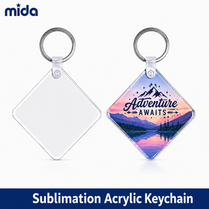 Llaveros Acrílicos Sublimables en Forma de Diamante y Círculo, Precio de Fábrica, al por Mayor, para Personalizar con Fotos, para Promocionales - Product Image 1