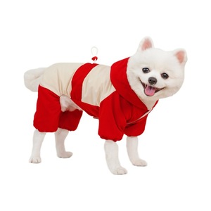 Abrigo acolchado de algodón para perros, resistente al viento, impermeable, tamaño mediano y grande, color sólido, diseño bonito para otoño e invierno - Product Image 5