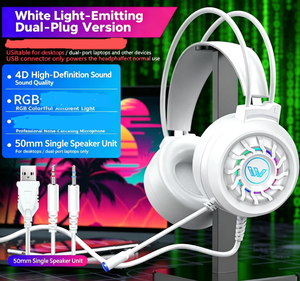 Auriculares con Cable para Juegos, Auriculares para Juegos con Micrófono para PS4/PS5/Xbox - Product Image 6