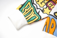 Sweat-shirts tendance Hip Hop pour hommes, vêtements de créateur graffiti, sweat-shirts à capuche zippés en coton brodé avec motif Glo Gang pour hommes
