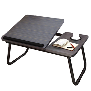 Escritorio perezoso plegable de madera con función de mesa de cama con capacidad de elevación para estudio de dormitorio y uso de computadora - Product Image 2