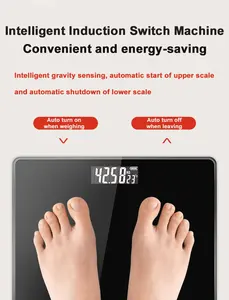 CHANGXIE High Accurate Weigh Scales Black Body Fat Scale Digital BMI Smart Weighing Body Fat Electronic Scale