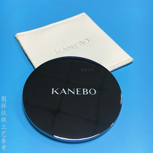 Kanebo Round <b>Makeup</b> <b>Mirror</b> Bright Nickel Zinc Alloy Portable Home Use Geometric Shape Single Sided Touch Up <b>Mirror</b> - Product Image 3