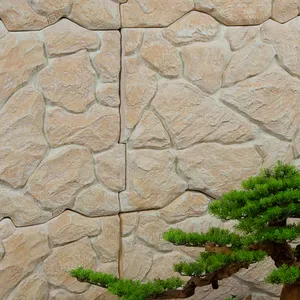 אבן בעלת צורה לא סדירה קל משקל עמיד למים 3D בליטה אבן תרבות אריחי קיר חיצוניים אריחי קרמיקה קישוט קיר