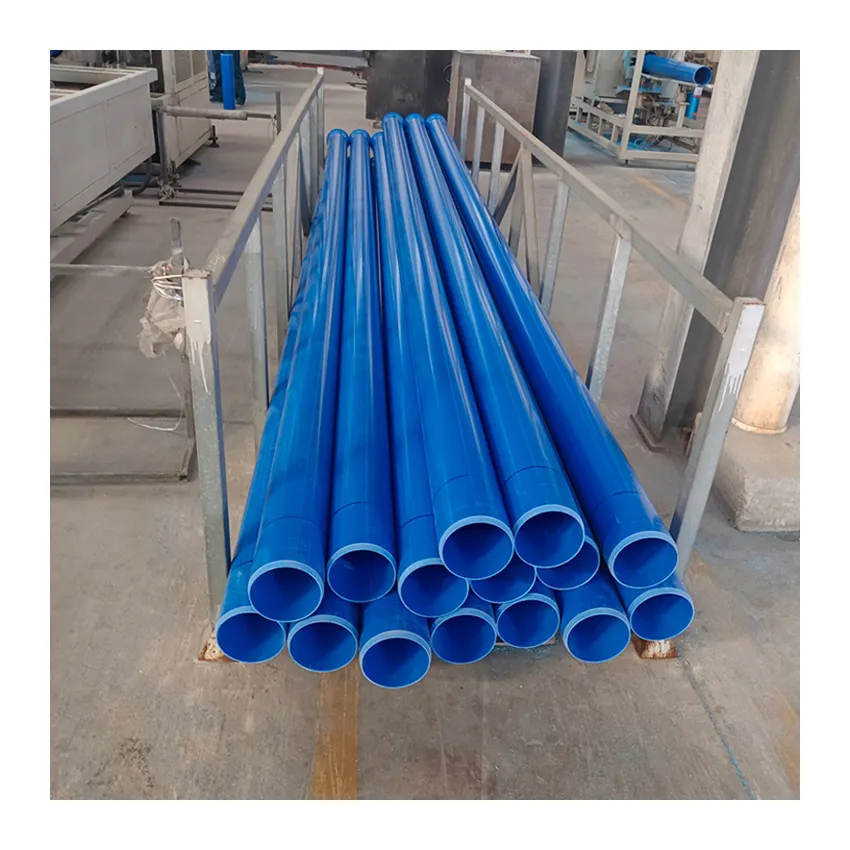 blue green white plastic 4 inch diameter pvc pipe