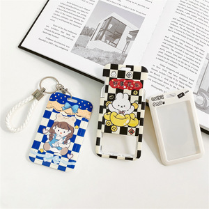 Porte-cartes de <span class=keywords><strong>bus</strong></span> mignons en gros OEM&ODM, étuis pour cartes de cantine étudiante et badges d'accès campus et exposition, tout-en-un avec porte-clés - Product Image 3