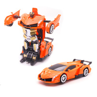 Gran oferta 1:18 Control remoto 2 en 1 transformar RC coche Robot 6 canales Control experto regalo perfecto para niños