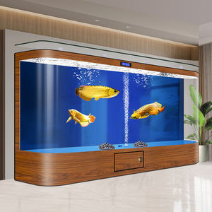 מיכל דגים גדול במיוחד עבור משרדים חדרי מגורים עם סינון משולב חמצון תחזוקה נמוכה ללא שינויים במים תכופים - Product Image 3