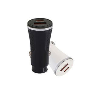 USB PD30W QC3.0 Fast Charging Type-C Car Charger with <b>PC</b> Fireproof Material <b>for</b> Compatible Cell Phones - Product Image 1