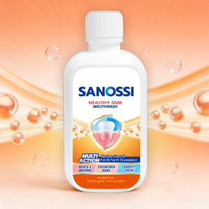 غسول فم سانوسى 500 مل خالٍ من الكحول لتنظيف الأسنان واللثة وصحة الفم ومكافحة البكتيريا - Product Image 1