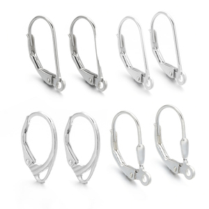 Gros résultats de <span class=keywords><strong>bijoux</strong></span> en argent sterling 925 <span class=keywords><strong>matériel</strong></span> anti-décoloration plaqué rhodium crochets de boucle d'oreille fils de boucle d'oreille pour la fabrication de bricolage - Product Image 1