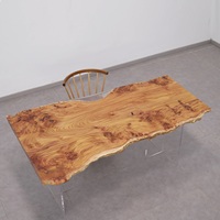 Plateaux de table extensibles en bois massif Zelkova japonais, dalles de bois exotiques pour meubles de maison et usage professionnel