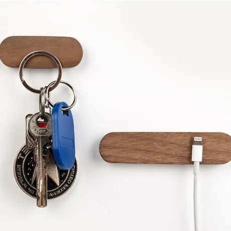 rubber magnet hook for keys with 3M sticker