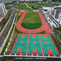 Piste d'athlétisme synthétique complète en PU de 400 m pour installations d'entraînement, qualité export pour les projets scolaires au Canada