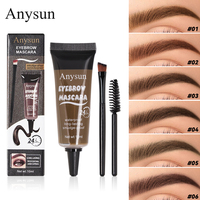 Mascara pour sourcils imperméable à l'eau à étiquette privée, longue tenue 24 heures, séchage rapide, volume naturel, cosmétiques pour sourcils