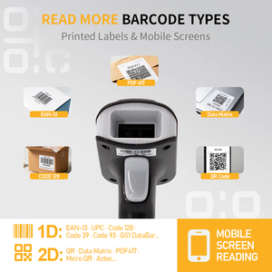 Escáner de Código de Barras con Cable OEM, 500K CMOS, Lector de Códigos QR 1D y 2D, Escáner Portátil de Alta Velocidad para Etiquetas Impresas y Pantallas Móviles - Product Image 1