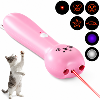 Puntero Láser Rojo Recargable Tipo-C con Diseño de Gato |   Lápiz de Proyección Estelar de 650nm para Juego y Ejercicio Interactivo con Gatos