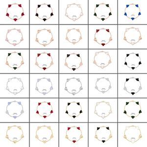 Bracciale di Lusso in Argento S925 con Quadrifoglio, Progettato per Donne, Placcato in Oro 18K con Catena e Connettori Raffinati - Product Image 1