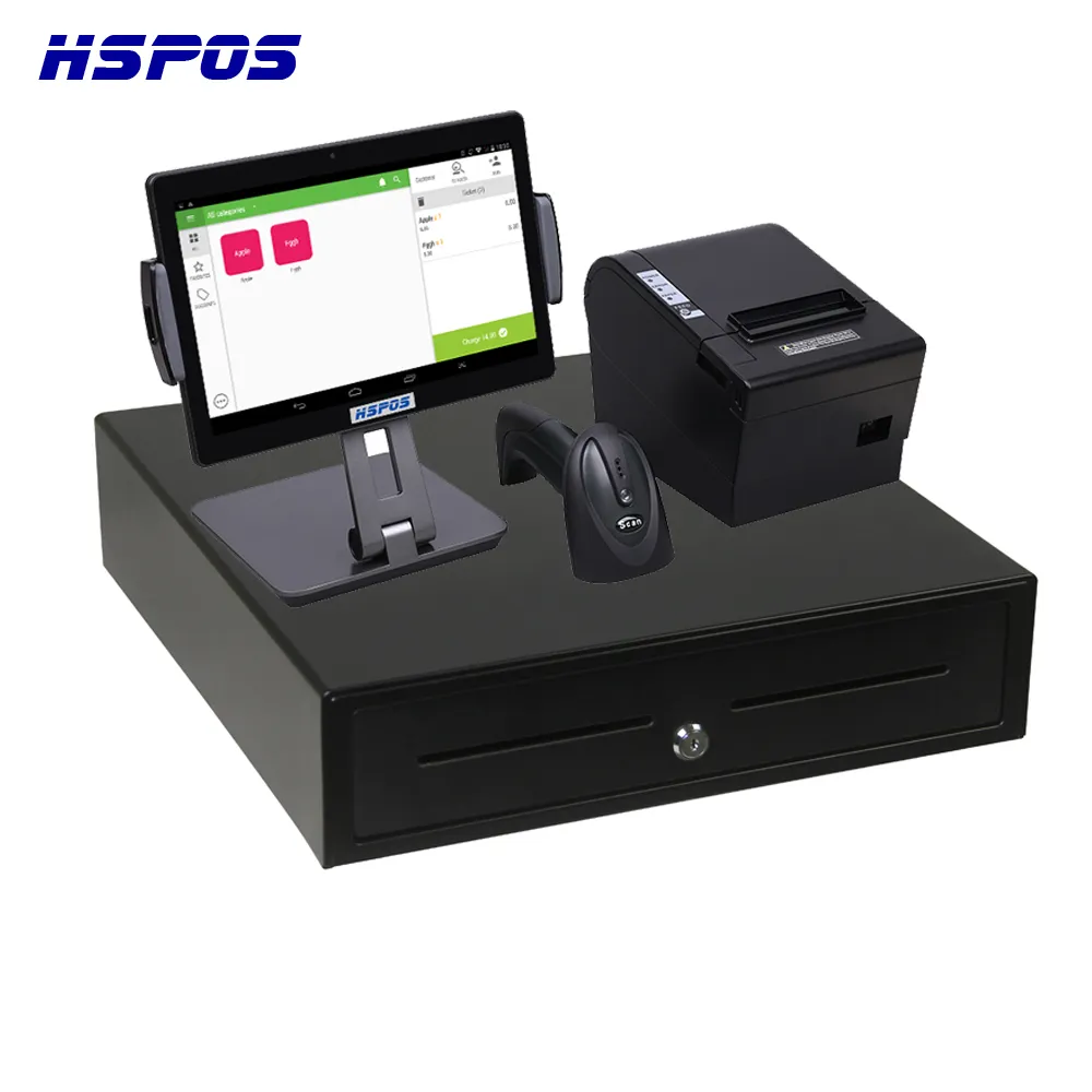 Großhandel Neue Android 10 zoll schwarz tablet pos system cash register einzelhandel touchscreen punkt von verkauf system
