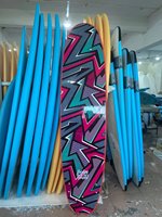 Planche de surf en mousse EPO IXPE Soft Top avec accessoire d'aileron de logo personnalisable en bas HDPE pour les sports nautiques