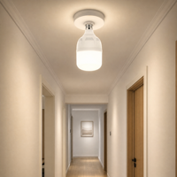 Ampoule LED AC en forme de T moderne, culot E27 B22, 85-350V, 70-130lm/W, lampe à économie d'énergie résidentielle