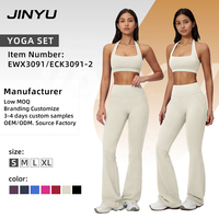 JINYU Großhandel Damen Sportbekleidung Fitness Yoga Activewear Gym Wear Ropa Deportiva Mujer Damen High Waist Nahtlose Yoga-Sets