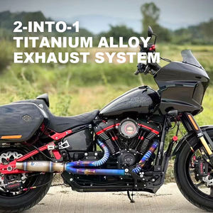 Sistema de Escape 2 em 1 para Motocicleta Softail Low Rider Street Bob Fat Boy Breakout Sport Glide de Liga de Titânio 2018 - Product Image 6