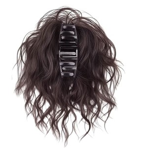 Fluffy Bun Wig High Temperature Wire Clamping And <b>Pulling</b> Wool Rolls For Miss Any Face Shape - Product Image 2