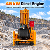 Foreuse hydraulique sur chenilles EB300 pour puits d'eau, machine de forage de puits de 300 mètres de profondeur avec pompe à boue