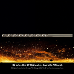 Hss-Co Twist <b>Drill</b> <b>Bit</b> Ta1072 Bright Self Centering <b>Long</b> Series Universal For All Materials - Product Image 3