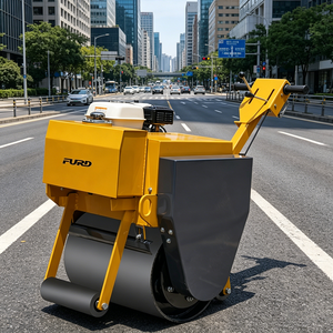 <span class=keywords><strong>Rouleau</strong></span> vibratoire à tambour unique FURD FYL-600, petit modèle, autopropulsé, avec moteur Changfa, poids 325 kg, pour trottoirs et pelouses - Product Image 2