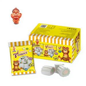 ขนมมาร์ชเมลโลว์ฮาลาลแบบผลิตภายใต้แบรนด์ส่วนตัว รูปทรงดอกไม้ <span class=keywords><strong>รส</strong></span>หวานนุ่ม บรรจุกล่อง - Product Image 5