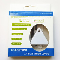 Traceur intelligent Bluetooth triangulaire pour e-commerce, compatible iOS, avec positionnement en temps réel, dispositif anti-perte, porte-clés, pour sacs et animaux de compagnie, en ABS